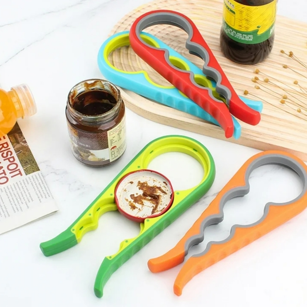 Easy Grip Jar Opener 4 in 1 Non-Slip For Canning Bottle Can Arthritis Senior
